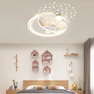 Lustres Chambre d'enfants moderne garçons et filles LED lustre de plafond lumière lampe de chambre de luxe pour vestiaire El Foyer maison lustre