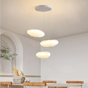 Kroonluchters moderne wolkenkroonluchter lampen voor woonkamer eettafel afstandsbediening ophanging ophanging light slaapkamer indoor illuminaire