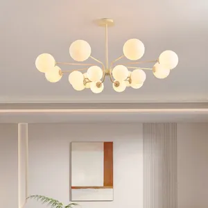 Lustres Moderne créatif boules lustre lumières pour salon salle à manger chambre G9 lampes luminaires Lustres éclairage intérieur décor Luminaria