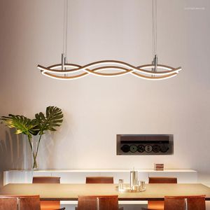 Lustres Créativité Moderne Lustre Éclairage Dimmable LED Pour Salle À Manger Cuisine Bar Suspension Suspension Luminaires