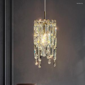 Kroonluchters moderne kristallen kroonluchter voor eetkamer luxe gouden woondecoratie hangend lichtpunt eiland led cristal lustre