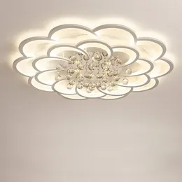 Kroonluchters Moderne kristallen LED-kroonluchter Plafondverlichting voor woonkamer Slaapkamer Keuken Lustres Binnenverlichtingsarmaturen Licht