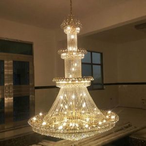 Kroonluchters moderne kristallen led kroonluchter voor woonkamer verlichting grote glans K9 lamp home decor upscale royal el