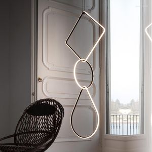 Kroonluchters Moderne ontwerper Kroonluchter lichtecoratie magnetisch voor kantoor/woonkamer/trap villa diy hangende lamp