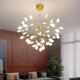 Kroonluchters Moderne Firefly LED-kroonluchter Licht Stijlvolle boomtaklamp Plafondverlichting