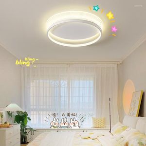 Candelabros Led modernos para techo, accesorios para dormitorio, luces circulares, sala de estar, lámpara negra con Control remoto, decoración de estudio