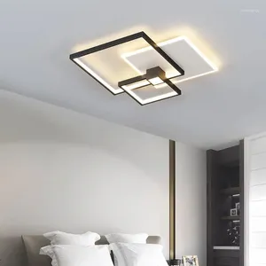 Kroonluchters moderne led plafondlampen vierkante woonkamer bedlamp oppervlak gemonteerd licht lampara techo