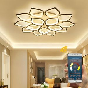 Kroonluchters moderne led kroonluchter verlichting plafond met afstandsbediening luster voor woonkamer slaapkamer keuken armatuur lichten