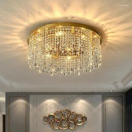 Kroonluchters Moderne Led kroonluchter luxe woonkamer hoogwaardige lustres kristallen lamp armatuur home decor luminaire plafondlampen