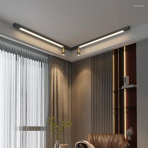 Lustres Moderne LED Lustre Nordique Simple Et Créatif Projecteurs Or/Noir Plafonniers Applicable Salon Chambre