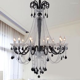 Kroonluchters Moderne LED Crystal Dining Room Lichtkaarslamp Grote E14 El Lobby Creative Chandelier for Living