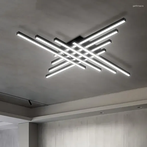 Lámparas de araña LED modernas de atenuación, luces de techo para sala de estar, dormitorio, Villa, apartamento, salón, lámparas de cocina, iluminación interior