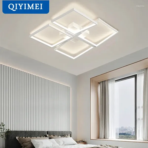 Lustres lampe à LED moderne pour la chambre cuisine éclairage intérieur décoration intérieure lustrée plafond plafond blanc luminaire