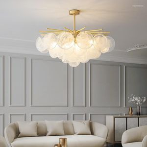 Kroonluchters Moderne LED hanglampen Creatief glazen plafond kroonluchter hanglamp woonkamer decor luster verlichting armaturen