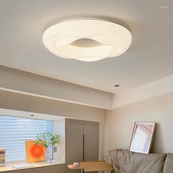 Lustres LED moderne lustre de plafond rond pour salon salle à manger chambre étude décoration de la maison lampe suspendue blanche éclairage intérieur