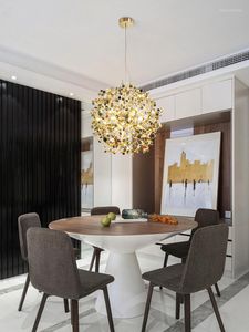 Kroonluchters modern licht luxe woonkamer kroonluchter eenvoudige slaapkamer ontwerper thuis creatieve high-end noordse restaurantbar hoofdlamp