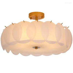 Lustres modernes Luxury Luxury Round Plafond Plafond Chandelier Livrage Decoration Étude de chambre à coucher