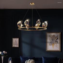 Kroonluchters moderne luxe kroon kristal led kroonluchter huis eetkamer slaapkamer lamp maaltijd hanger interieur verlichting decoratie gouden