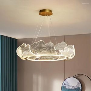 Kroonluchters moderne luxe woonkamer hanglamp mooie eenvoudige slaapkamer restaurantstudie kroonluchter lotus blad kunst led verlichting armaturen