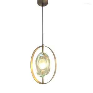 Kroonluchters moderne luxe hanglampen metaalglas goud groene lampverlichting voor kunstbalk keukeneiland home decor PA0587