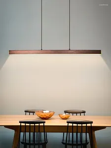 Kroonluchters Moderne minimalistische koffie / zwarte LED-barkroonluchter Restaurant hanglamp Kantoorverlichting Scandinavische woonkamerverlichting