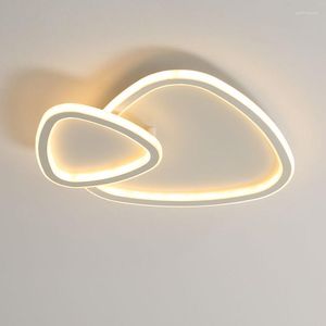 Lustres Moderne Minimaliste Led Lustre Pour Chambre Salle D'étude Décoration Décor À La Maison Blanc/Noir