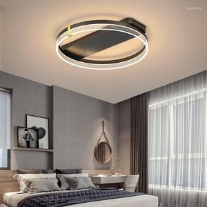 Lustres Moderne Minimaliste Rond Carré Lustre Lumières Pour Chambre Étude Salon Chambre Creative Acrylique Lampe Plafond Décoration Éclairage