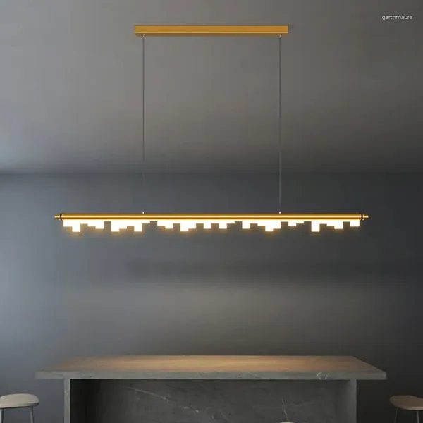 Lustres Lampe à suspension moderne pour salle à manger Cuisine Island Bar LED Plafond Accueil Décor intérieur Bureau Table Luminaires