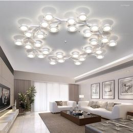 Kroonluchters moderne roteerbare ster -led kroonluchter verlichting woonkamer decor plafondlamp slaapkamer lichten