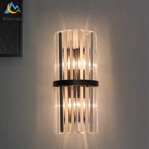 Kroonluchters Modern Simple 40cmCrystal Led Lights Living Badkamer Studie Slaapkamer Wand Waterdicht Antirust Alloy Room Decor Lamp 0109