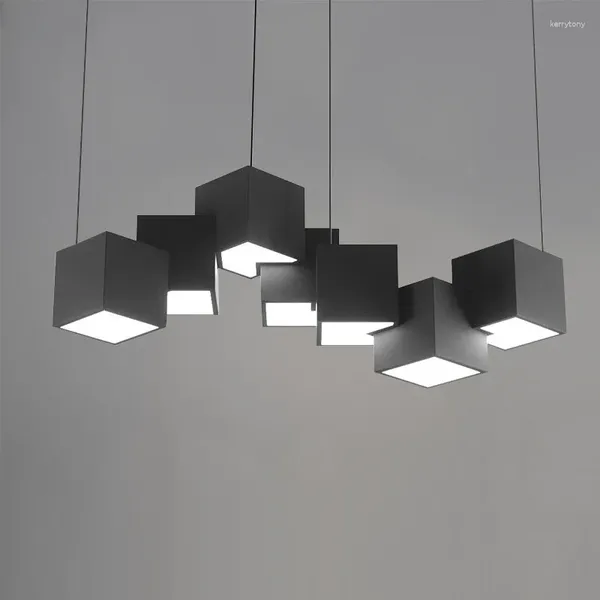 Lustres modernes suspendus LED simples