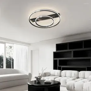 Lustres modernes style plafond à LED de style simple pour chambre à coucher de salon