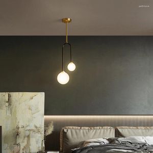 Kroonluchters moderne eenvoud led plafondlampen graslampen voor woonkamer slaapkamer koper boby indoor plafond lamp spoeling mount