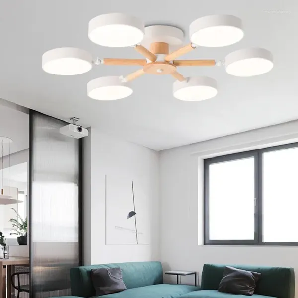 Lustres de simplicité moderne lustre LED pour vivre salle à manger de cuisine piste légère de chambre double lampe à la maison décoration suspendue