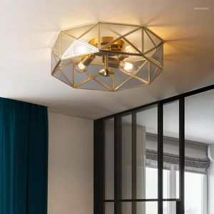 Lustres Style Moderne Or Cuivre Design LED Lustre Pour Salon Chambre À Manger Cuisine Villa Plafonnier Gris Verre Lumière