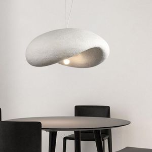Lustres Moderne Wabi-Sabi Style E27 Led Éclairage Salon Salle À Manger Décor Lustre Lampe Chambre Suspension Luminaire