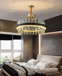 Lustres nouveaux pendents à LED lampe à suspension en cristal lampe pour la cuisine chambre à coucher noir plafonnier plafond suspendu lampara colgante ll