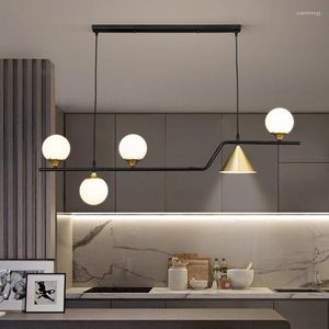 kroonluchters nordic kroonluchter eenvoudig creatief modern huis licht luxe keuken lang hangende bar woonkamer eettafel kamer hanglampen