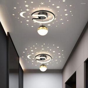 Lustres Nordic Creative Star Projection Allée Lustre Lampes Pour Couloir Balcon Loft Hall Entrée Maison Déco Éclairage Intérieur