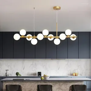 Chandeliers Nordic Dining Tables Pendant Lamp For Restaurant Living Room Center Table Kitchen Chandelier Home Decor Lusters Lighting Fixture