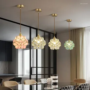 Kroonluchters Noordse luxe kristallen bloem voor keukeneiland eetkamer slaapkamer geometrische plafond hanger indoor verlichtingsarmaturen
