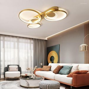 Kroonluchters Noordse luxe verlichtingsarmaturen Moderne LED -lichten voor levende eetkamer Slaapkamer Gouden Blacklampen Dimable Luminarie