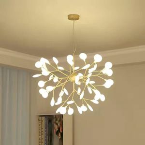 Kroonluchters Nordic Moderne Firefly Plafond Kroonluchter Hanglamp G4 LED-verlichting Thuis Babykamer Slaapkamer Woondecoratie Salon Sterren