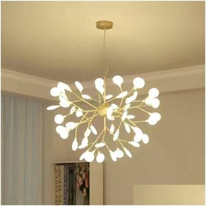 Kroonluchters Nordic Moderne Firefly Plafond Kroonluchter Hanglamp G4 Led Verlichting Thuis Babykamer Slaapkamer Woondecoratie Salon Starr Dha1O