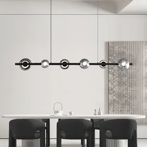 Lustres nordic strip en verre ball plafonnier lustre pour la salle à manger vivante cuisine tables tables pendantes décor de décoration intérieure luminaire