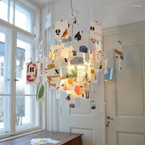 Lustres Pendentif DIY Design Postmoderne LED E27 Lumière Salon Décoration Intérieure