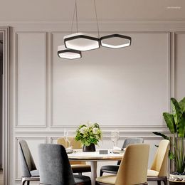 Kroonluchters hanglampen honingraatontwerp LED voor woonkamer slaapkamer restaurant bar appartement villa home decoratie glans dimable