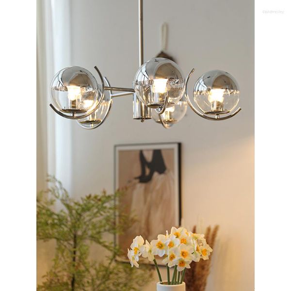 Lustres Pendentif Lumières Led Lampe Lustre Milieu Ancien Bauhaus Salle À Manger Chambre À Coucher Principale Moderne Simple Verre Nordic Living