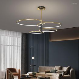 Kroonluchters Postmoderne creatieve roteerbare Rotatable Living Room Noordse slaapkamer Studie Villa Model Fashionable Smart LED -plafondlichten