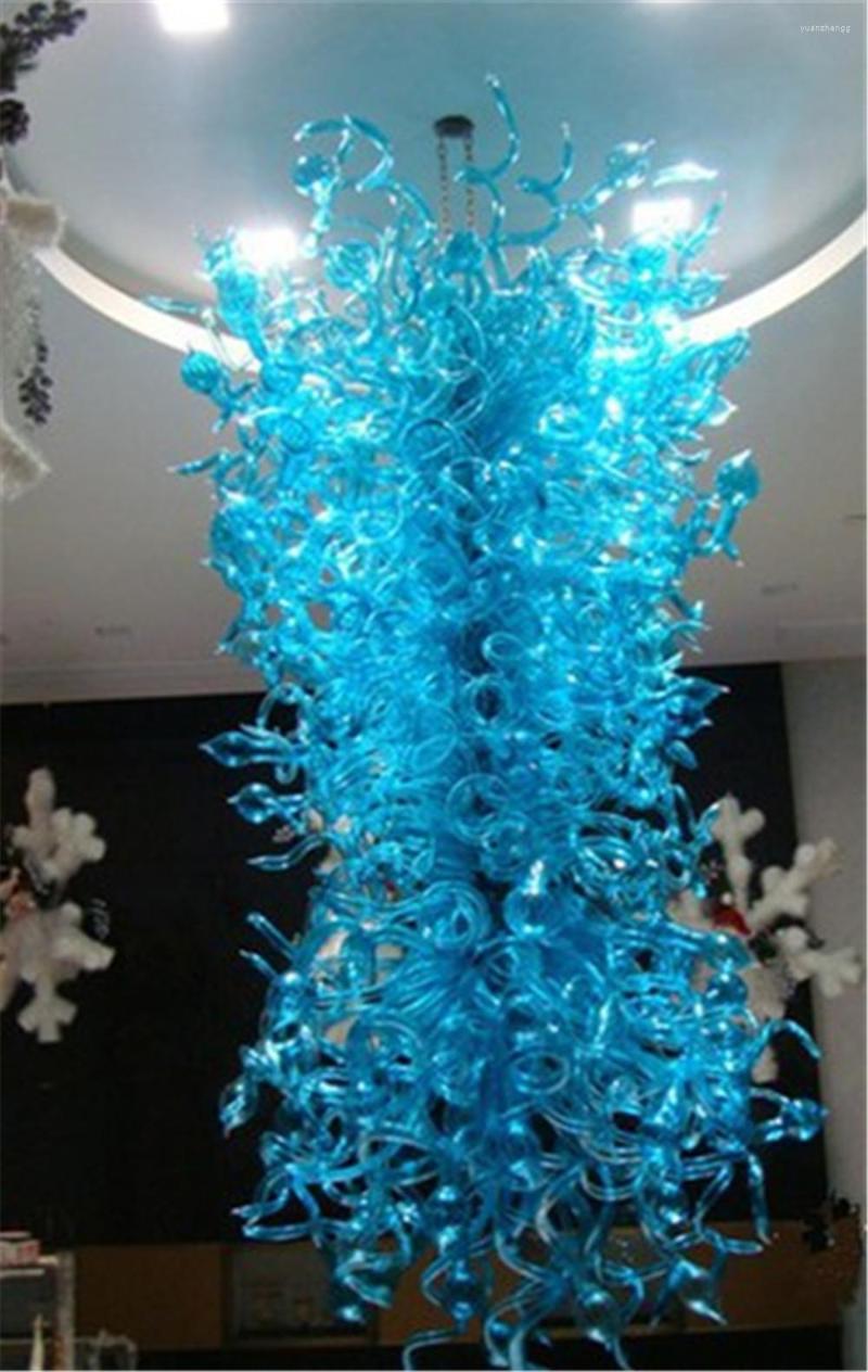 Lámparas de decoración de arte de restaurantes de araña de araña Murano Glass Dale Chihuly Style Crystal Chandelier Light